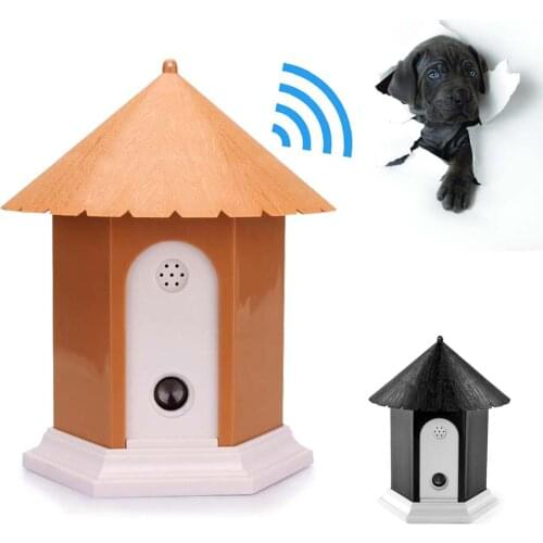 Pet Dog Ultrasonic Anti Barking Stop Bark Birdhouse Shape Outdoor Waterproof Dogs Training Repeller Control Tool Device Best Pri