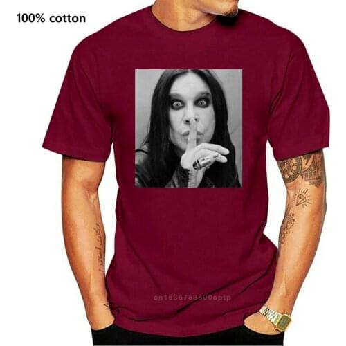 Ozzy Osbourne Shh Cool Retro Designer Short Sleeve Mens T Shirt For Youth Middle-Age The Old Tee Shirt