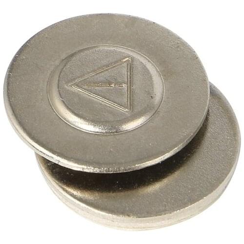 20pcs/ lot wholesale Silver Magnetic Name Tag Badge Strong Fastener Self Adhesive on Front Plate