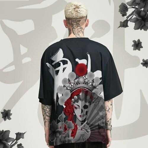 Men Harajuku T Shirt Summer Hip Hop T-Shirt Casual Short Sleeve Tshirt Streetwear Hipster 2021 Fashion Japan T Shirt Male ZZ461