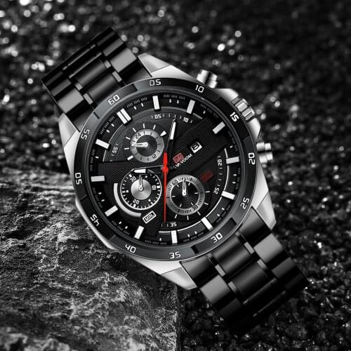 VAVA VOOM New Watches Mens Luxury Brand Big Dial Waterproof Quartz Wristwatch Sports Perspective windowClock Relogio Masculino