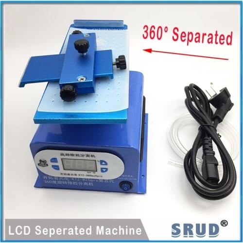 360 Adjustable Rotating inframe lcd glass separator suction heating plate glue cleaning machine universal for samsung for iPhone