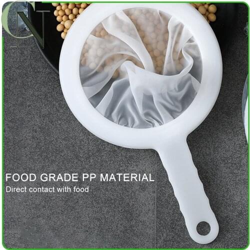 Mesh Kitchen Ultra-fine Mesh Strainer Kitchen Nylon Mesh Filter Spoon Soda-fountain Bar Spoon For Soy Milk Coffee Milk Yogurt