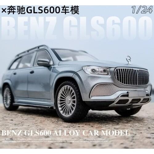 Die Casts Collectible Model Cars Flashing Alloy Sports Car Boy Coche Auto Gift 1:24 GLS 600 Maybach SUV Toys for Children