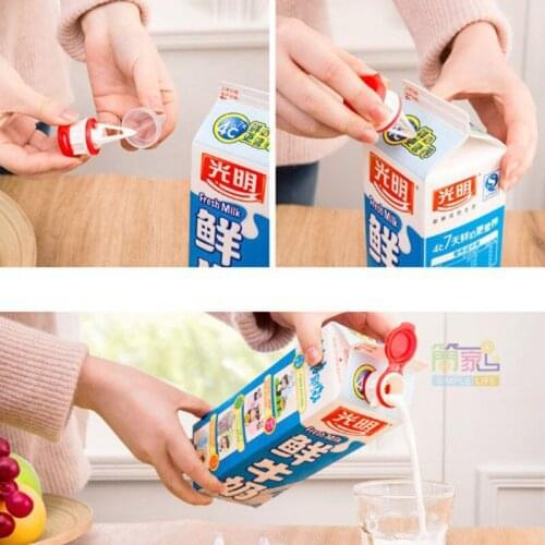 Random Color nice Mini Box Drinks Diverter With Cover Milk Beverage Extension Mouth Baby Safe