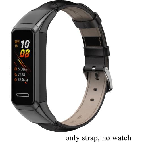 For Huawei Band 4 Strap Genuine Leather Slub Strap For Huawei Band 5i Genuine Leather Slub Strap Replacement Accessories