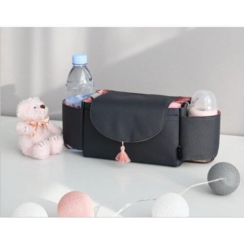 Stroller Bag Durable Baby Stroller Organizer Carriage Pram Cup Holder Stroller Accessories Multifunction Mommy Travell Hangbag