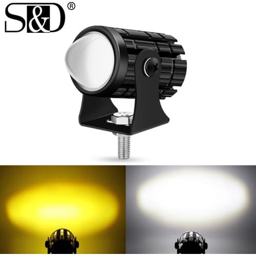 Super Bright Motorcycle Headlight Fisheye Lens LED Moto Bike Light Headlight Driving Fog Spotlights Car Lamps 3000K 6000K