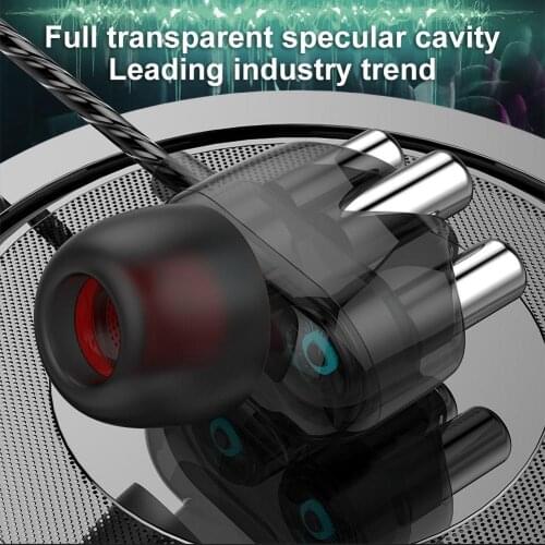 In-ear Dual Coil Heavy Bass HiFi Sound Sport Earphone with Microphone for HUAWEI