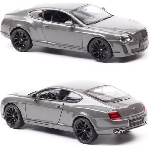 1/24 Scale Welly Luxury Bentley Continental Supersports Car Model Diecasts & Toy Vehicles Grand Tourer Miniature Of Childrens
