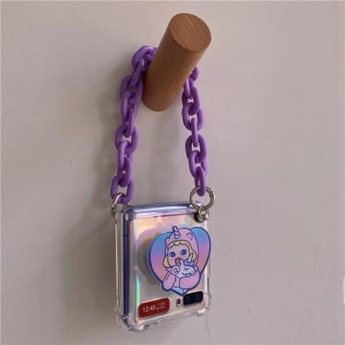 For z flip zflip airbag bracket, Korean mobile phone case f7070 folding screen f7000 protective case hanging rope