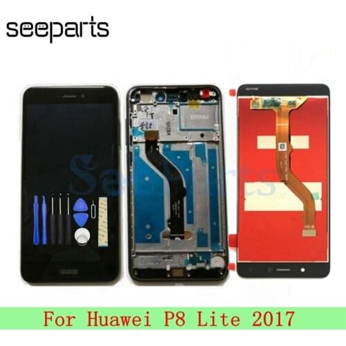 5.2" For Huawei P8 Lite 2017 LCD Display Touch Screen Digitizer Assembly PRA-LX3 Replacement For Huawei P8 Lite 2017 LCD