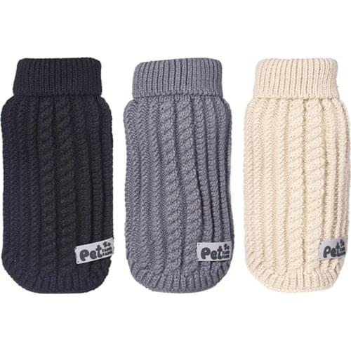 Winter Warm Pet Dog Sweater Warm Cat Clothing Knitted Coat Puppy Clothes Chihuahua Dogs Teddy French Bulldog Vest Clothes