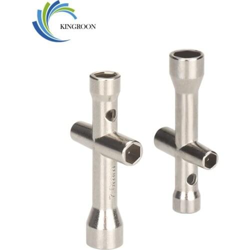 10pcs KingRoon M2 M2.5 M3 M4 Nozzles Wrench Screw Nut Hexagonal Cross Mini Wrench Spanner Maintenance Tool 3D Printer Parts