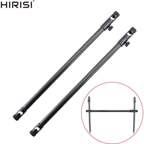2 Pieces Carp Fishing Aliuminium Rod Support Fixed Bar Crossbar For Bank Sticks 40-70cm
