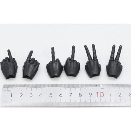 3 Pairs/Set 1/6 Scale Male Hand Types White for 12''Figures Bodies Accessories