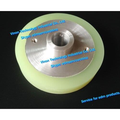 3054678 edm Urethane Tension Roller S417 Ø100x19dx20mm Upper for Sodic AQ325,AQ535 wire-cut machine MW306710A, 118402A F-Roller