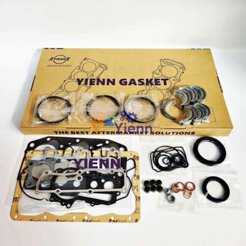 3D82E-3 Overhaul Re-ring Kit Piston Ring Gasket Bearing Set For Kumatsu PC10 PC28UU PC30F Excavator Engine