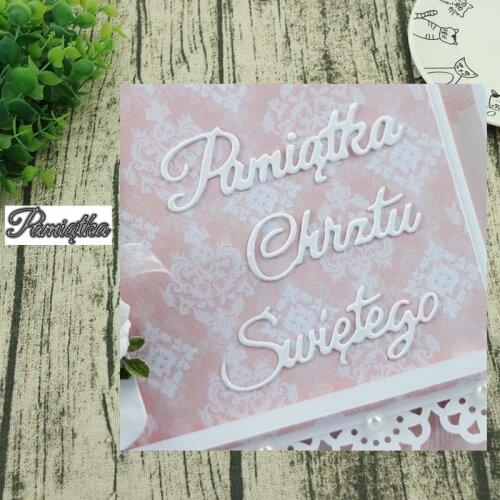 AddyCraft 2019NEW Polish language Metal cutting dies cut Scrapbook paper craft knife mould blade punch stencil die