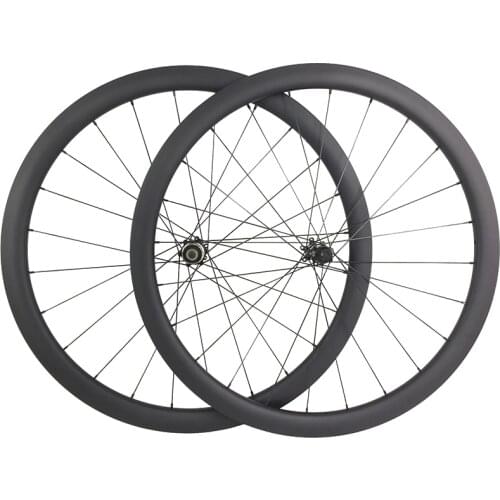 1340g 700c 42mm asymmetric road disc carbon wheels clincher tubeless 25mm U shape D411SB D412SB 9mm QR 12mm 15mm 135mm 142mm