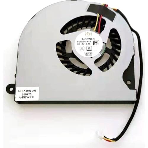 BS6205MS-U2B AB07005HX080301 CPU VGA Fan For Hasee Z6 Z6-KP5GT Z6-KP5D1 Z6-KP5S1 Z6-KP5D3 Cooling Fan