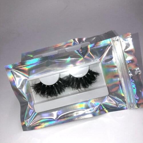 Buzzme New Package 25mm Eyelashes Volume Fluffy Real Mink Lashes Dramatic Extra Long Eyelash Messy Cruelty Free Eye Lash