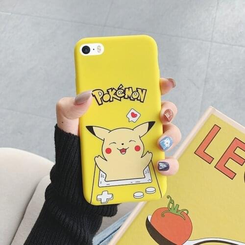 Pokemon Pikachu Case For Apple Iphone7 8 6 6S 12 12mini 12Pro 12Promax 6Plus X XS XR 11 11Pro 11promax TPU Cartoon Print Cover