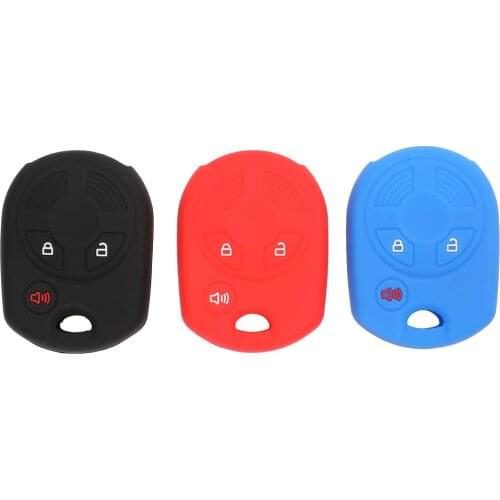 Kutery 10PCS Smart Remote Coloful Silicone Car Key Case For Ford Escape Transit Connect SAAB TID AERO Protection Replace