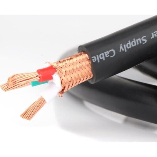 Monosaudio P901 multiple Hi-OFC copper power cable 4.5Square hifi AC Power cord electric supply cable11AWG(4.5mm2)x3core