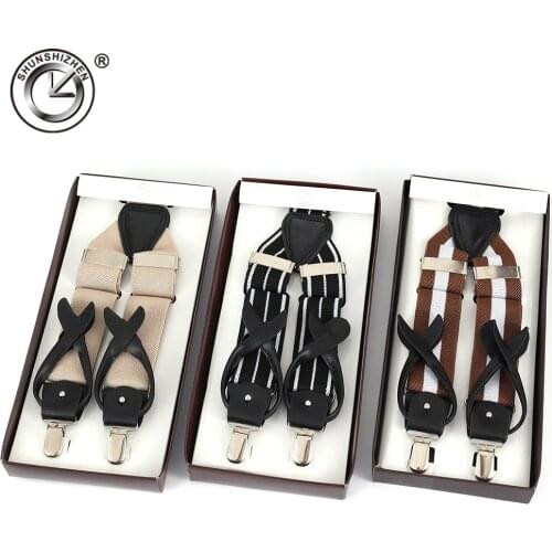 Hot Selling Men Suspenders with button Mens Suit Braces