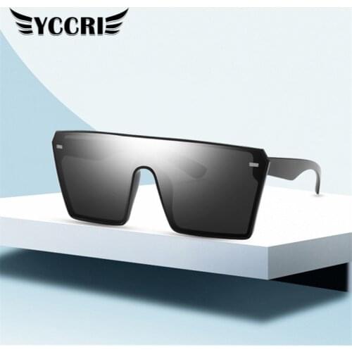 Hot Fashion Suglasses Women Oversize Square UV Protection Retro Gradient Eyewear Glasses Trend Outdoor Sunglasses Man Glasses