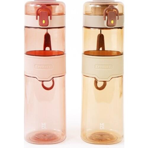 540ml Buckle Sports Cup Water Bottles Portable Leak-proof Drink Bottles Plastic Drinkware Outdoor Travel Kettle Gym Water Bottle