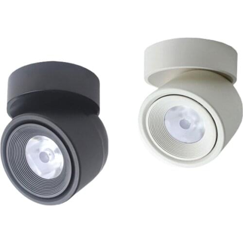 Led Surface Mounted Ceiling Downlight Adjustable 90 degrees Nordic Spot light for indoor Foyer,Living Room AC 90-260V