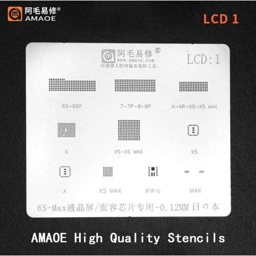 WIFI Face Dot Matrix IC BGA Reballing Stencil For iPhone 5 5S 6 6S 6SP 7 7P 8 8P X XR 11 XS MAX IPAD 2 3 4 5 6 Mini PRO 12.9 9.7