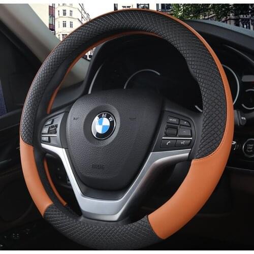 Sport Auto Steering Wheel Covers Anti-Slip PU Leather Car Steering-wheel protective jacket Car-styling Anti-catch Holder Protor