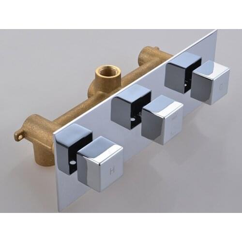 Vidric solid brass Wall Mounted Shower Faucet,Bathroom Faucet Shower,Bath Mixer Taps,Inwall Faucet Mixer,Hot Cold Mixing Valve