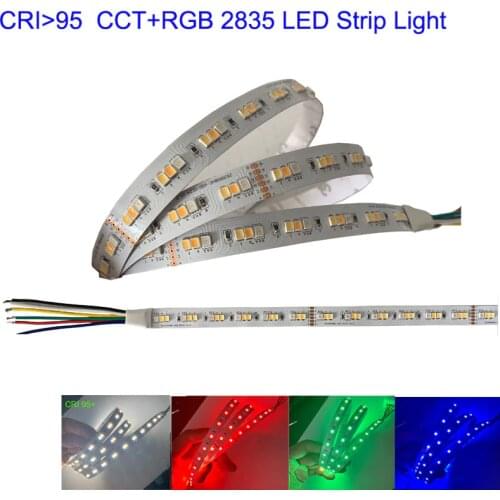 High CRI 95 RGB+CCT 24V RGBW RGBWW White Warm White LED Strips Light For Bedroom,Home Decoration,Kichen Bar