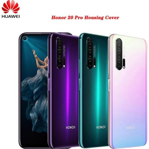 Original Huawei Honor 20 Pro 3D Glass Back Housing Cover Replace Rear Door Case Replacement Part For Honor 20 &Adhesive Stickers