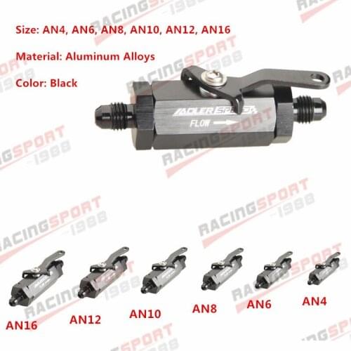 -4AN 6AN 8AN 10AN 12AN 16AN Aluminum Alloy Shut Off Valve Cut Off Fitting