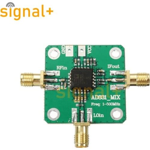 AD831 10dBm 0.1-500MHz Gain RF Mixer Inverter Board High Frequency Module Radio Converter With DC Isolation Capacitors