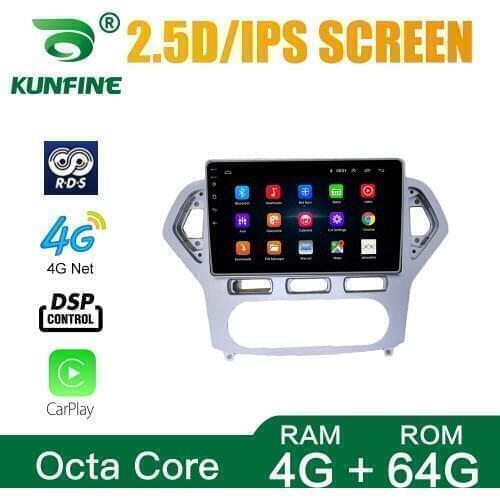 Car Radio For Ford MONDEO GTDi240 2007-2010 MT AC OctaCore Android10.0Car DVD GPS Navigation Player Deckless Car Stereo Headunit