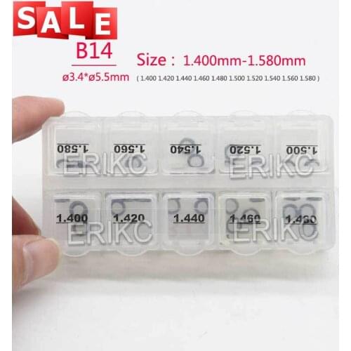 Free Shipping! 50pcs B14 1.40-1.58 Nozzle Adjusting Shim for Bosch Common Rail Injector Repair Shims