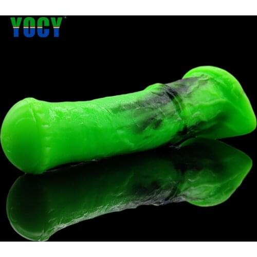YOCY Large Horse Dildo Butt Masturbation Toys Silicone Real Animal Fake Penis Venis Fantasy Dildo Red Blue Green Sex Toys