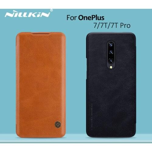 OnePlus 8 case OnePlus 7T Pro case NILLKIN Vintage Qin Flip Cover wallet PU leather PC back cover for OnePlus 7T OnePlus 7 Pro