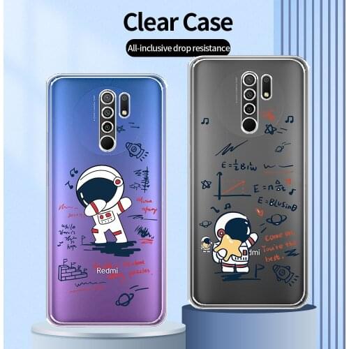 For Xiaomi Redmi 9 Case Clear Phone Case For Redmi 9A 9C 9AT Transparent TPU Back Cover For Redmi 9T Soft Coque on Redmi 9C NFC