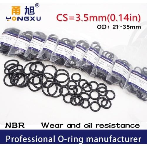 20PC/lot Black NBR Sealing O-Ring CS3.5mm OD21/22/23/24/25/26/27/28/29/30/31/32/33/34/35*3.5mm Seal Rubber Gasket Oil Rings