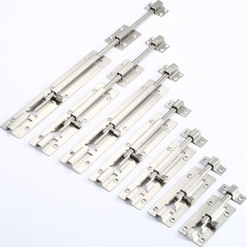 Barrel Bolt 4/6/8/10/12inch Stainless Steel Door Latch Hardware for Home Hardware Gate Safety Door Bolt Latch Lock