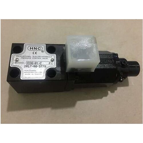 HNC MODEL:EDG-01-C EDG-01-H PROPORTIONAL ELECTRO-HYDRAULIC PRESSURE CONTROL VALVE HUN-CHANG INDUSTRY CO.,LTD MADE IN TAIWAN