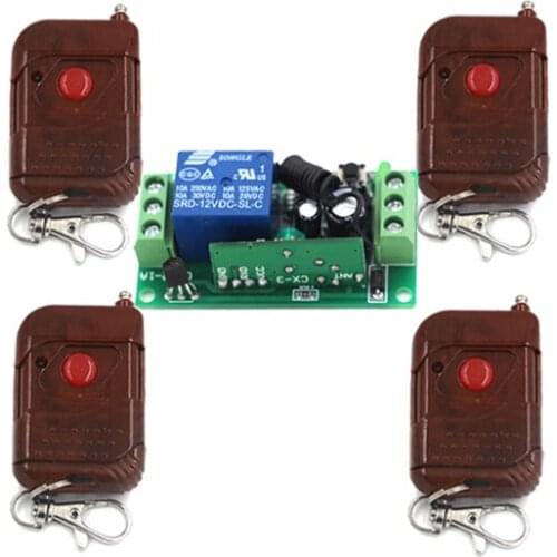 MITI-315mhz 1CH Wireless Light Switch 12V 110V Digital Remote Control Switch Control 1 Receiver Learning Code SKU: 5261