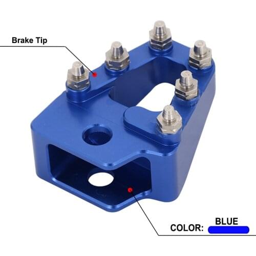 Motorcycle CNC Brake Pedal Step Plate Tip For YAMAHA IT TT TTR E L LE 125 175 225 230 250 350 550 600 IT175 TTR250 XT550 XT600